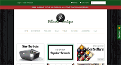 Desktop Screenshot of billiardsboutique.com